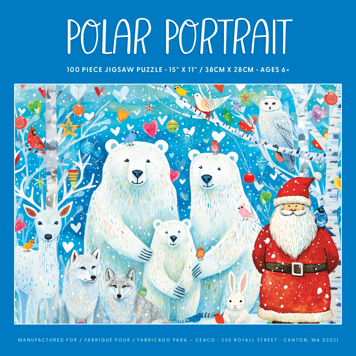 Ceaco - Holiday - Polar Portrait - 100 Piece Jigsaw Puzzle Ceaco