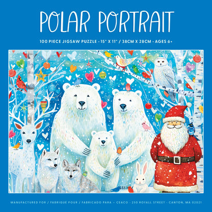 Ceaco - Holiday - Polar Portrait - 100 Piece Jigsaw Puzzle