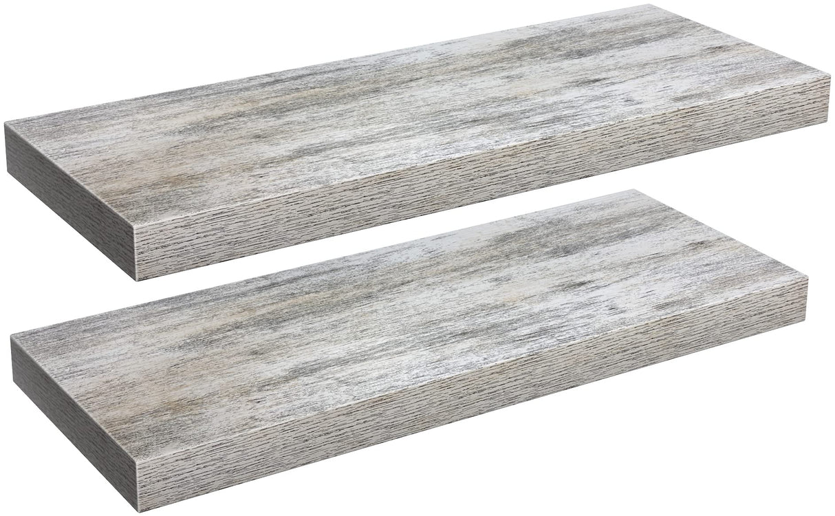 Rustic Sorbus Floating Wall Shelves – 24 x 9 Inch Decorative Storage, 2 Pack for Home, Kitchen, and Bathroom Sorbus