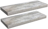Rustic Sorbus Floating Wall Shelves – 24 x 9 Inch Decorative Storage, 2 Pack for Home, Kitchen, and Bathroom Sorbus