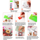 Fulmoon 24 Pack Diamond Painting Kits 11.8 x 9.8 Inch DIY 5D Abstract Landscapes Diamond Art Full Round Drill Crafts for Adults Kids Beginners Home Wall Decor Gifts Fulmoon