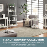 Convenience Concepts French Country Bookshelf Ladder, White Convenience Concepts