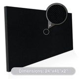 ADW Acoustic Panel Rectangle – 48” X 24” X 2” Acoustic Design Works