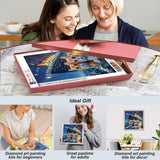 SJUTOUCI Cat Diamond Painting Kits for Adults, Diamond Art Kits for Beginners, DIY 5D Full Drill Diamond Dots Gem Craft Art Home Wall Decor 12x12 inch, Animals SJUTOUCI