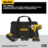 DEWALT 12V MAX Impact Wrench with Hog Ring, Cordless, 3/8-Inch (DCF813S2) DEWALT