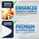 Premium Magnetic Car Signs - Will Never Fly Off Your Vehicle/Truck Door (Upgraded Magnets) - Customize The Magnetic Sheets to Advertise Your Business | Flexible & Lays Flat | 24” X 12” | 2 Pack HMmagnets