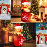 Crowye 6 FT Christmas Inflatables Gingerbread Inflatable Christmas Outdoor Decorations Cute Blow up Gingerbread Man in Hot Cocoa Mug with LED Light for Yard Garden Lawn Xmas Holiday Party Decor Crowye