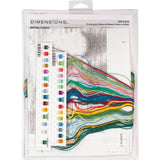 Dimensions 70-35378 Mason Jar Flowers Counted Cross Stitch Kit, 14 Cnt. White Aida Cloth, 14 x 10 Dimensions