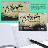 U.S. Art Supply 35-Piece Calligraphy Pen Set - 4 Pens, 5 Nibs, 22 Inks, Includes Calligraphy Pens for Writing, Beginners Handbook & Practice Paper Pad U.S. Art Supply