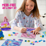 KwestSync Poke in Art Princess Crafts - DIY 8 Magical Princesses & 6 Accessories - Arts and Crafts for Kids Ages 6-8, 8-12, Birthday Gifts for Girls and Boys 6 7 8 9 Years Old KwestSync