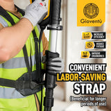 Drywall Sander with Labor-Saving Strap, Electric Sander for Drywall with Vacuum Attachment, Auto Dust Collection, 7 Variable Speed 900-1800RPM, Power Ceiling Sander for Drywall, Popcorn Ceiling etc Gioventù