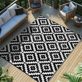 Favoyard Outdoor Rug 5x8 ft Waterproof Reversible Patio Plastic Straw Rugs for Decor Clearance Outside Large RV Camping Area Carpet Mat for Porch Deck Balcony Pool Backyard Picnic Beach Camper Door Favoyard