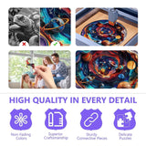 Wooden Puzzles for Adults - Flat Puzzle with 3D Visual Effect Universal Puzzle, Unique Shape Puzzle, Wooden Jigsaw Puzzles for Adult, Wood Puzzles Adult, Good Gifts Ideas (S-8.5 * 8.5in-100 Pcs) Pijesaksa