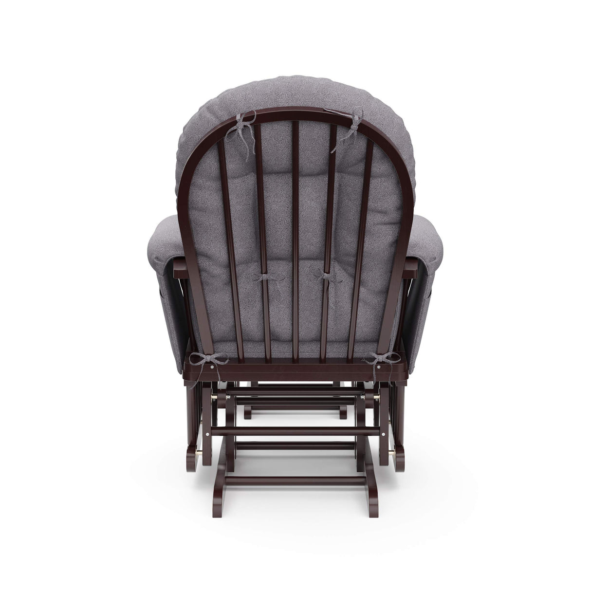 Storkcraft Premium Hoop Glider & Ottoman (Espresso/Gray Swirl) — GREENGUARD Gold Certified Nursery Glider, Solid Wood Craftsmanship, Smooth-Gliding Nursery Chair and Ottoman, Award-Winning Storkcraft