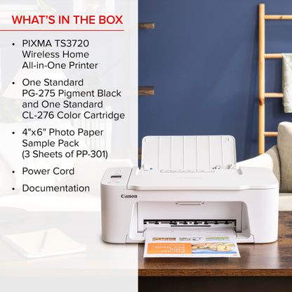 Canon PIXMA TS3720 Wireless All-in-One Printer (6671C022)