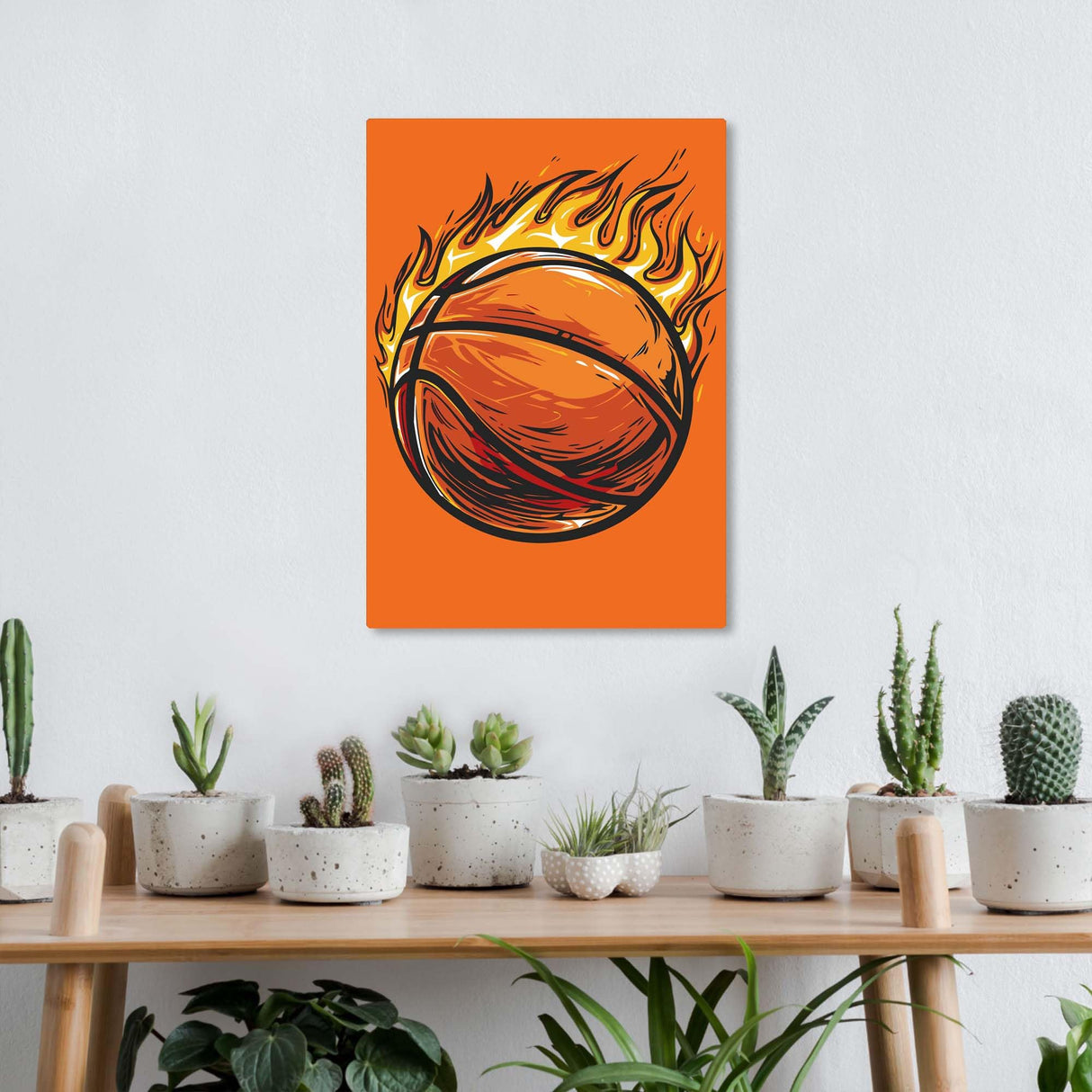 Kaliosy Framed Paint by Numbers Kits for Adults Basketball, Oil Painting Ball Pre Drawn Canvas Drawing Paintwork with Paintbrushes Acrylic Beginner Wall Home Decoration 8x12 inch Kaliosy