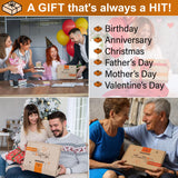 TESLYAR Wood Phone Docking Station for Men - Desk or Nightstand Organizer - Birthday Gifts for Husband or Dad - Anniversary Idea from Wife - Key Holder - Stand Wallet, Watch & Essentials (Nut Brown) TESLYAR