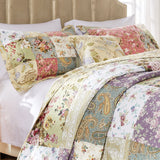 Greenland Home Blooming Prairie 100% Cotton Authentic Patchwork Reversible Quilt Set, 5-Piece King/Cal King Greenland Home Fashions