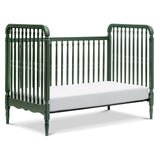 Namesake Liberty 3-in-1 Convertible Spindle Crib with Toddler Bed Conversion Kit in Forest Green, Greenguard Gold Certified (M7101FRGR) NAMESAKE