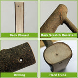 FIREHOOK Gun Rack Wall Mount,Natural Hardwood Gun Wall Hooks for Rifle and Shotgun Archery Bow, 24 Lbs,Shotgun Wall Storage for Wall Storage (Small) FIREHOOK