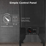 TURBRO Suburbs TS17 Compact Electric Fireplace Stove, 18” Freestanding Stove Heater with Realistic Flame - CSA Certified - Overheating Safety Protection - for Small Spaces - 1400W TURBRO