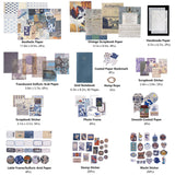 JOYCHOIC Vintage Scrapbooking Supplies Aesthetic Journaling Kit, Scrapbook Papers Quote Stickers TN Notebook Large Collection for Bullet Junk Journal, Planner DIY Arts Craft Collage, Beginners JOYCHOIC