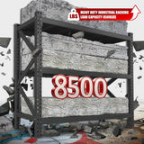 PRESTELION 67" W Garage Shelving 8500LBS Heavy Duty Storage Shelves,Adjustable 3 Tier Metal Shelves, Garage Storage Shelving and Pantry Industrial Shelf Utility Rack, 67" W x 20" D x 63" H PRESTELION