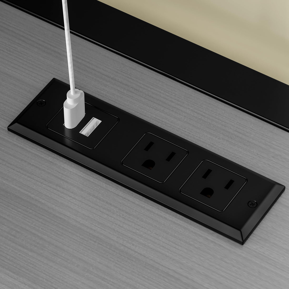 Space-Saving Metal Foldable Murphy Bed with Dual Twin Beds, Built-in Wardrobe, Shelves, and Power Outlet, 2 in 1 Design for Small Spaces (Grey/2T) Quarte