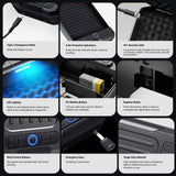 Portable Pistol Safe Biometric Gun Safe with Keys Quick Access Smart Fingerprint Handgun Safe, Keypad for Cars, Travel, Nightstand, Bedside 20002-SF MAXSafes