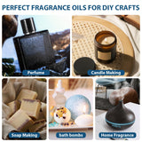 FUHITIM Fragrance Oil, Charming Men's Set Diffuser Oil for Home, Soap & Candle Making Scents, Aromatherapy Essential Oils -Sea Breeze, Fireside Vanilla, Cedar and More(6 * 10ML) FUHITIM