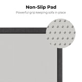 LIKIMIO 78" Loveseat Sofa in a Box, Cloud Boneless Couch with Comfy Deep Seat, No Assembly Required, Modern Upholstered Corduroy Sofa for Living Room, Apartment, Home Office, Dark Grey LIKIMIO