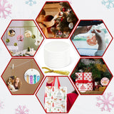 Sublimation Ceramic Ornaments, Round Porcelain Discs, Bulk Blanks for DIY Heat Press, Personalized Xmas Tree Ornament, White (4, Round) WTQR