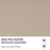 Outsunny 13' x 8' Retractable Awning, Patio Awnings, Sunshade Shelter w/Manual Crank Handle, UV & Water-Resistant Fabric and Aluminum Frame for Deck, Balcony, Yard, Beige Outsunny