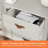 WAMPAT White Dresser for Bedroom, Large Long Dresser with 12 Drawers, Kids Dressers & Chest of Drawers, Set of 2 Classic Storage Cabinet Organizer for Closet, Living Room, Hallway WAMPAT