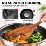 Teak Wooden Spoons for Cooking, Natural Solid Wooden Kitchen Cooking Utensils, Essential Wooden Kitchen Tools(9Pcs) YTYOTO