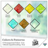 Gallery Glass Window Cling Art Kit, 10 Piece Set Including 3 Pattern Sheets, 6 Stained Glass Colors and 1 Liquid Leading, PRMGGCLING24 Gallery Glass