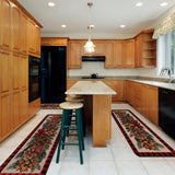 Drydiet 3 Pcs Christmas Kitchen Rugs Non Slip Winter Floor Mat for Kitchen Floor Hallway Laundry Sink and Bathroom, 20"x32" 20"x47", 20"x59"(Pinecone) Drydiet