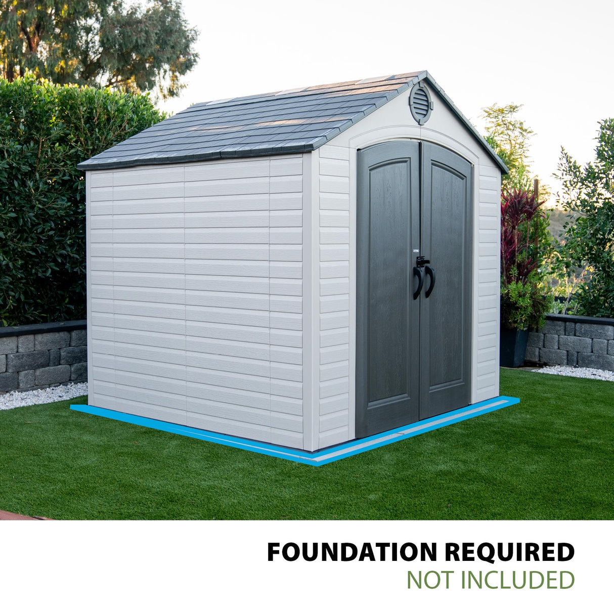 Lifetime Outdoor Storage Shed, 8 x 7.5 Foot Lifetime