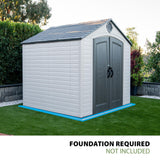 Lifetime Outdoor Storage Shed, 8 x 7.5 Foot Lifetime