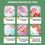 ajepon Elephant Diamond Painting Kits for Adults-Diamond Art Kits for Elephants, Hindu Elephant Gem Art Kits for Adults for Gift Home Wall Decor (14x14inch) ajepon