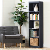 South Shore Axess 5-Shelf Narrow Bookcase, Blueberry South Shore