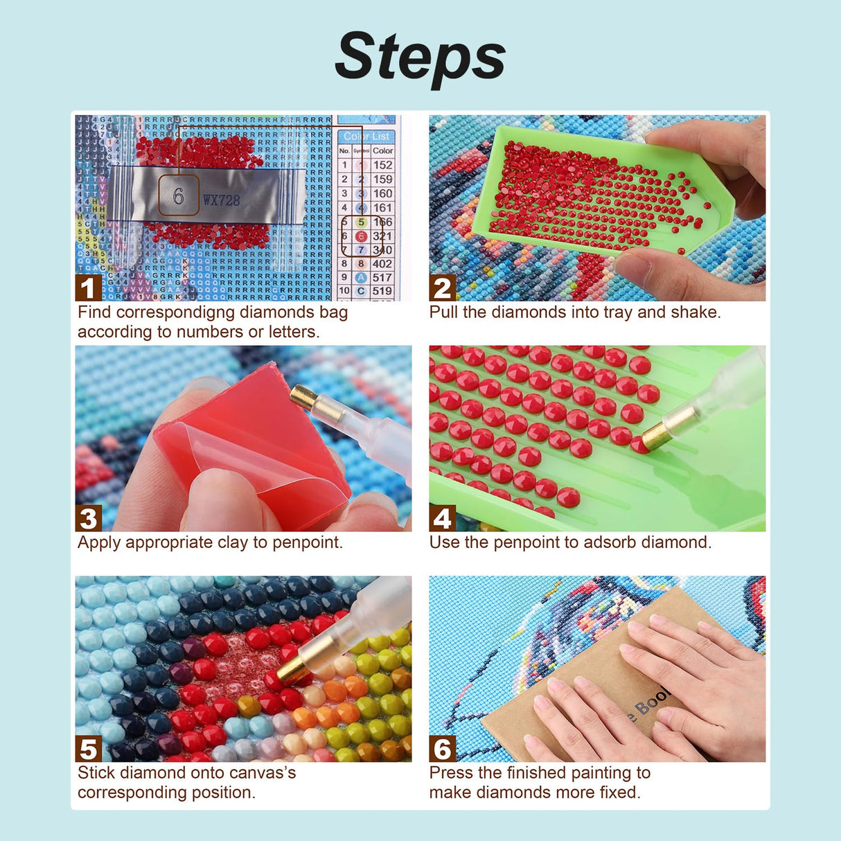 Stalente Diamond Painting Kits for Adults Seaside House, 5D DIY Diamond Art Kits for Beginners Round Full Drill Diamond Painting for Home Wall Decoration Gift 12×12inch, Landscape Stalente