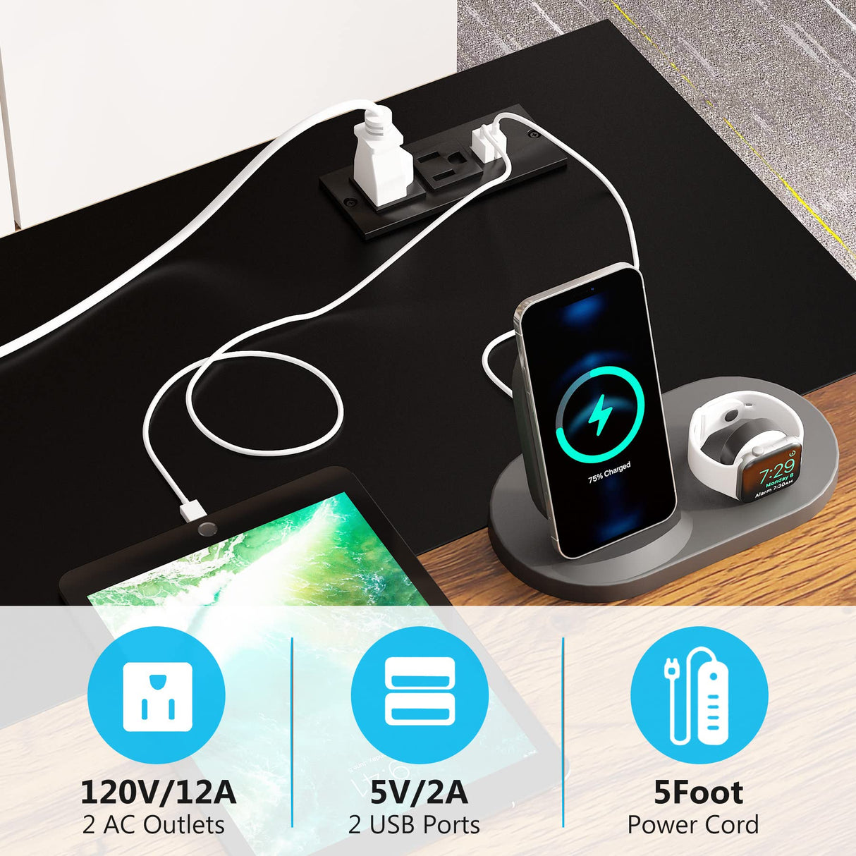 Tribesigns L-Shaped Computer Desk with Power Outlet and Drawer Cabinet, 55 inch Large Executive Office Desk Business Furniture with 40 inch Lateral File Cabinet Printer Stand for Home Office,Brown TRIBESIGNS WAY TO ORIGIN