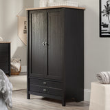 Sauder Cottage Road Wardrobe/Armoire Cabinet, Raven Oak Finish Sauder