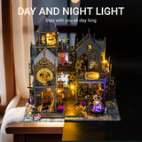 PANZIYU DIY Miniature House Kit, Dollhouse for Adults to Build, Birthday/Christmas Day Gift for Family and Friends, Magic Castle, Haunted Dollhouse, Prefab Tiny Home with LED Lights(Huoluo Castle) PANZIYU