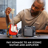 LEGO Ideas Fender Stratocaster 21329 DIY Guitar Model Building Set for Music Lovers, Complete with 65 Princeton Reverb Amplifier & Authentic Accessories, Perfect Way to Rock Gift Giving LEGO
