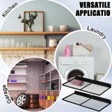 Weysat 2 Pack 24 Inch Slatwall Shelves, Slat Wall Shelf Wire Heavy Duty Garage Storage Slatwall Shelf, Metal Slat Board Accessories for Garage Retail Display Home Storage Weysat