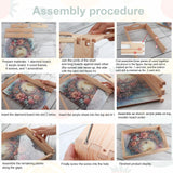 JZHYOAN Diamond Painting Trays for Adult, DIY Special Platter Creative Design, Food Large Art Serving Platter for Party Holiday Diamond Painting Table for Living Room Dining Woman Man Family JZHYOAN