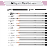 Mr. Pen- Sketch Pencils for Drawing, 19 Pcs, With Graphite Sticks, Erasers and Sharpener, Art Pencils for Sketching, Back to School Supplies Mr. Pen