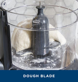 GE Food Processor |12 Cup | Complete with 3 Feeding Tubes & Stainless Steel Accessories-3 Discs + Dough Blade | 3 Speed | for Shredded Cheese, Chicken & More | Kitchen Essentials | 550 Watts GE